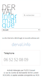 Mobile Screenshot of derval-informatique.com