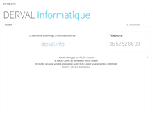 Tablet Screenshot of derval-informatique.com